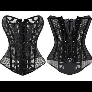 New!! Hollow Lace Up Corset
